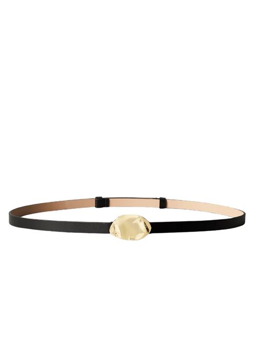 Cintura sottile in pelle nera Calvin Klein | LV04K7020GUB1